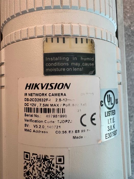 kamera Hikvision DS-2CD2632F-I cena za 4 sztuki !!!