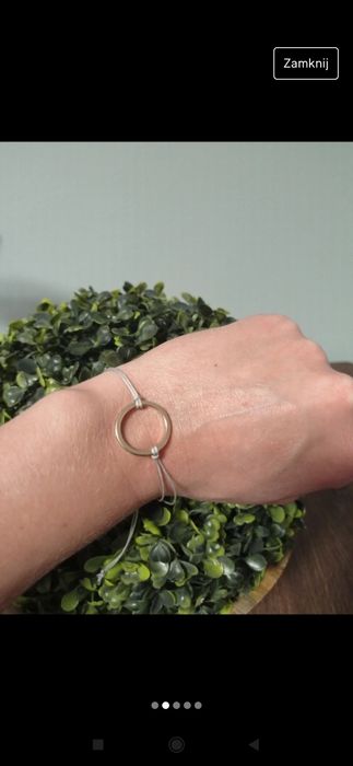 Bransoletka na rzemyku handmade