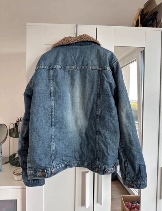 Kurtka jeansowa z barankiem