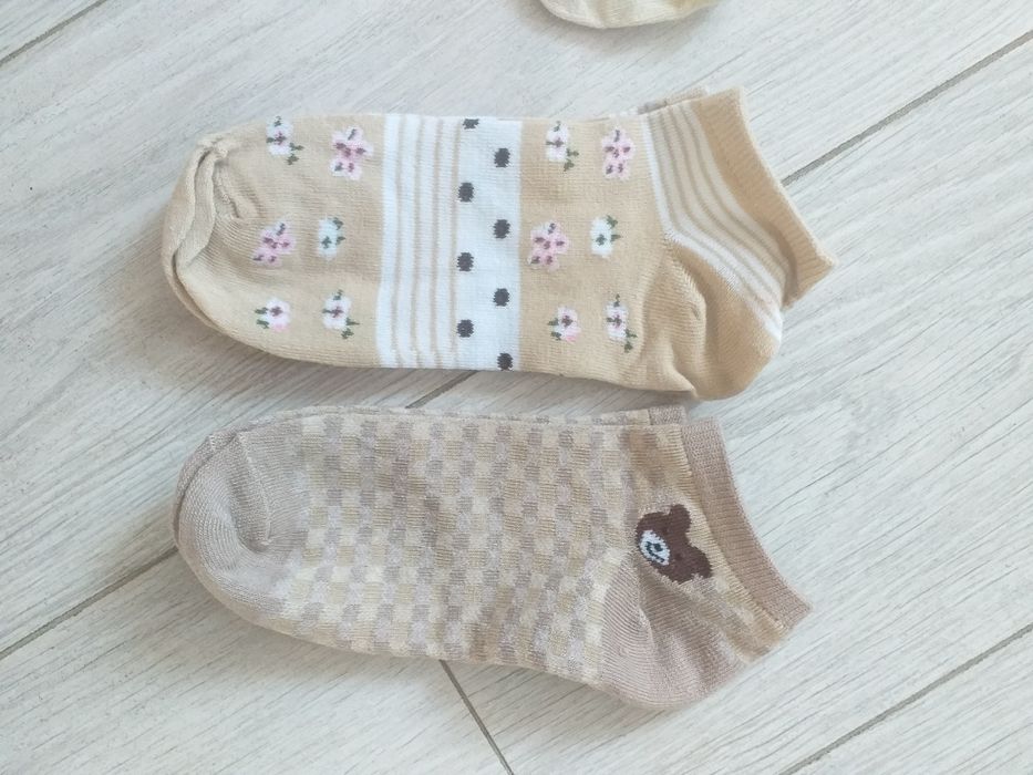 Skarpety, skarpetki, stopki w misie, zestaw 5 par