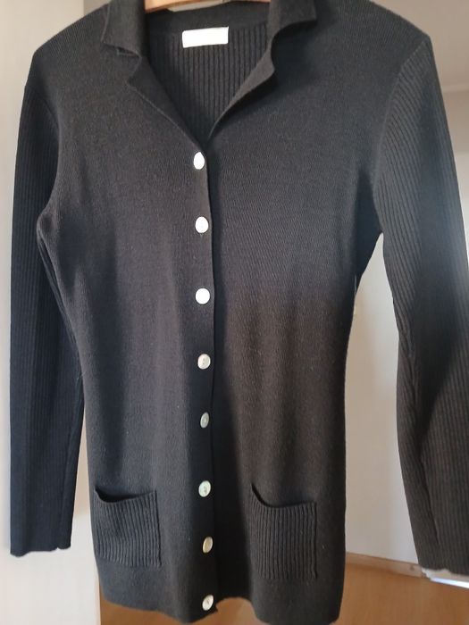 Sweter damski na guziki PROMOD.  Rozmiar M.