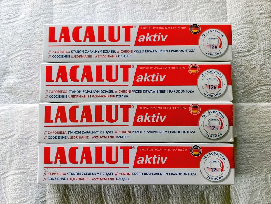 Lacalut Aktiv pasta do zębów 75ml 4 szt.