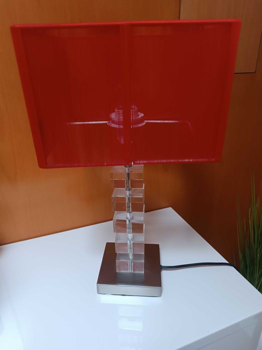 Conjunto de candeeiros abajur vermelho