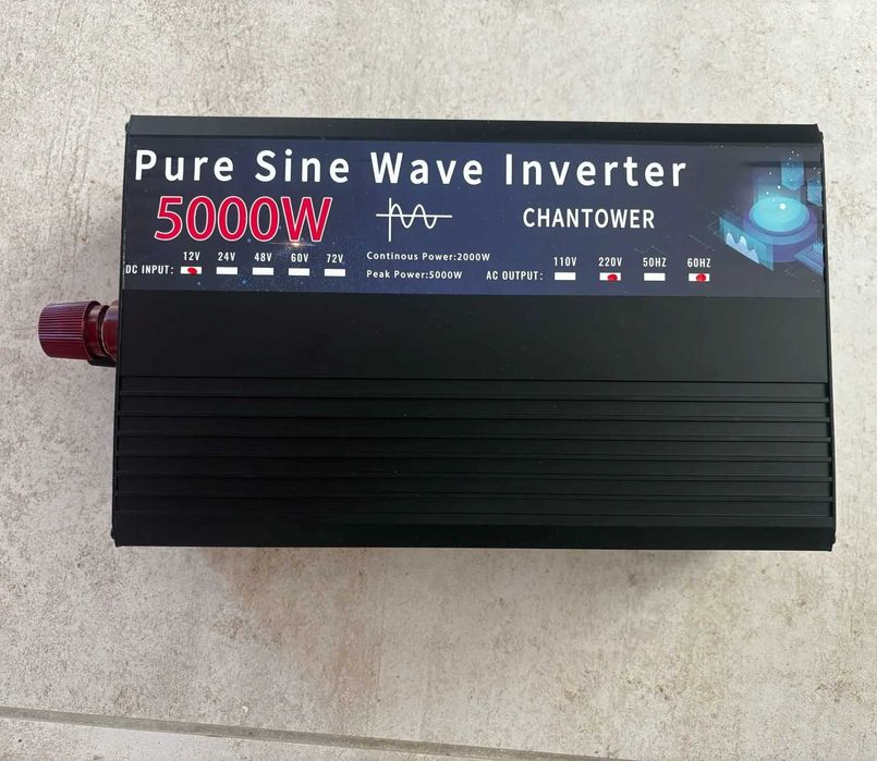 Инвертор с чистой синусоидой на 12 V и 5000 W преобразователь питания