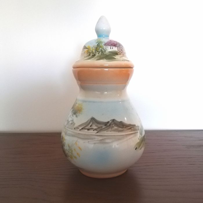 Pote vintage, pintado à mão