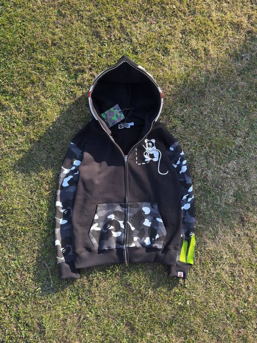 Худі BAPE City Camo Panda Full Zip Hoodie ‘Black’  M-L