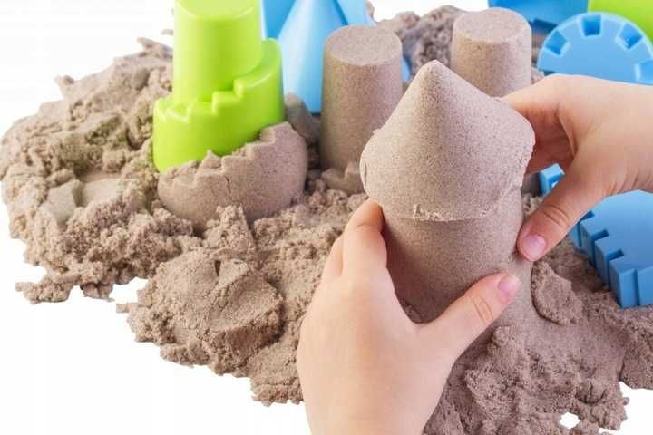 Piasek Kinetyczny 3KG Piaskownica Basen Foremki  Super Plastyczny