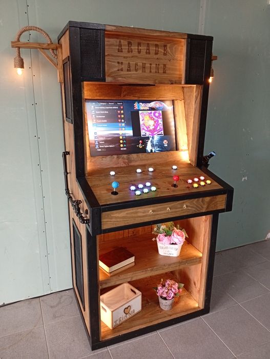 Máquinas Arcade em Madeira Personalizadas | Jogos | Fabrico Artesanal em Paços de Ferreira