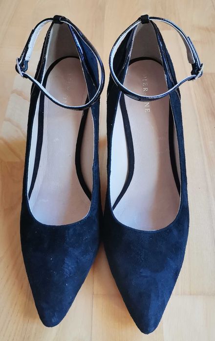 Eleganckie CZARNE buty szpilki Pier One