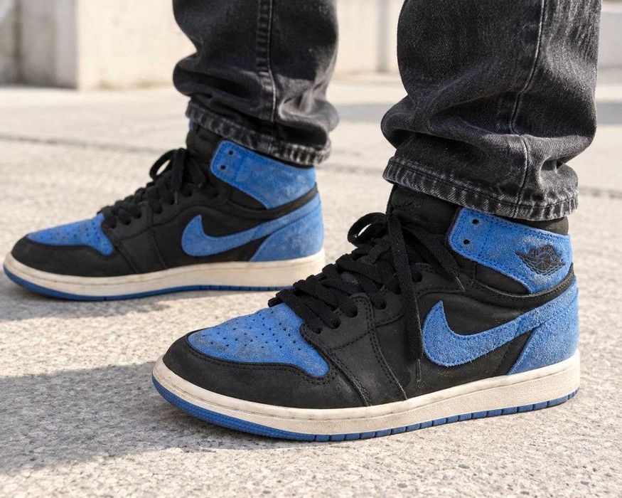 Nike Air Jordan 1 High чоловічі, натуральна замша, устілка 25 см