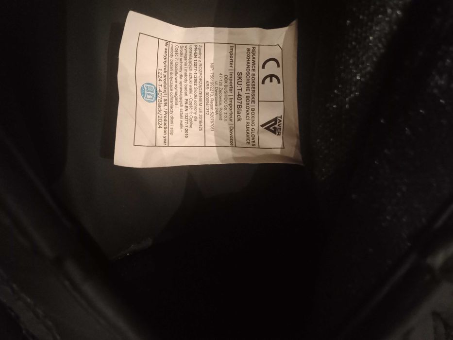 Rękawice bokserskie plus owijki