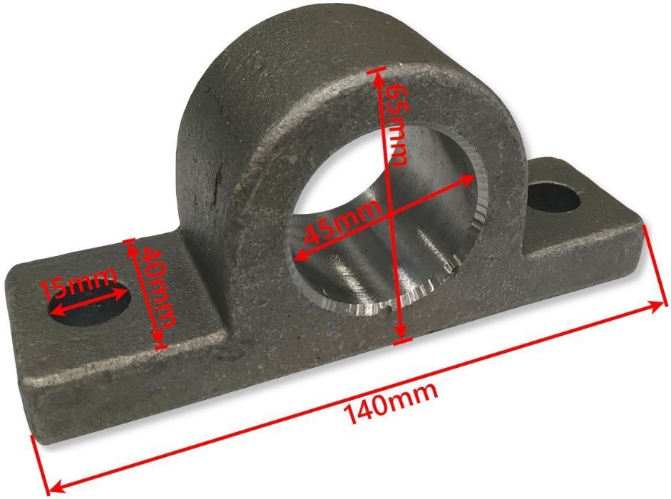 SIŁOWNIK Hydrauliczny 2000mm 24T WYWRÓT 3 STRONY+MOCOWANIE [7436]