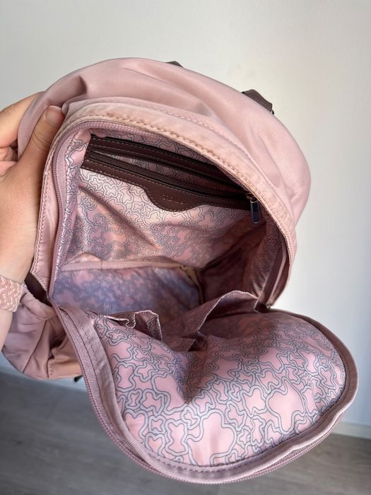 Mochila TOUS, nylon, rosa-nude