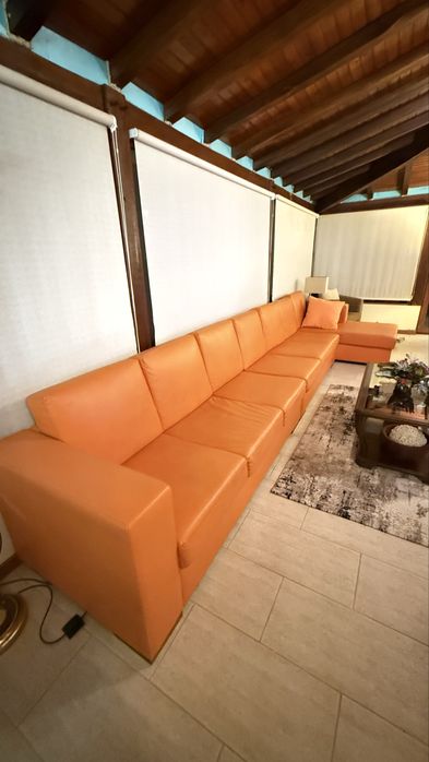 Sofá modular com chaise longue