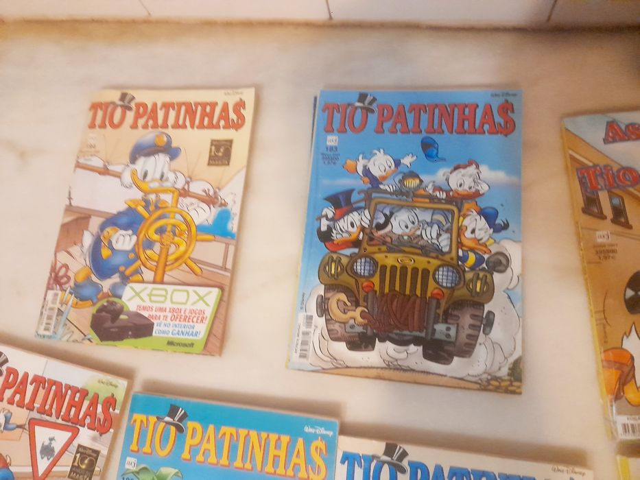 Conjunto de 9 Livros de Banda Desenhada Disney Tio Patinhas