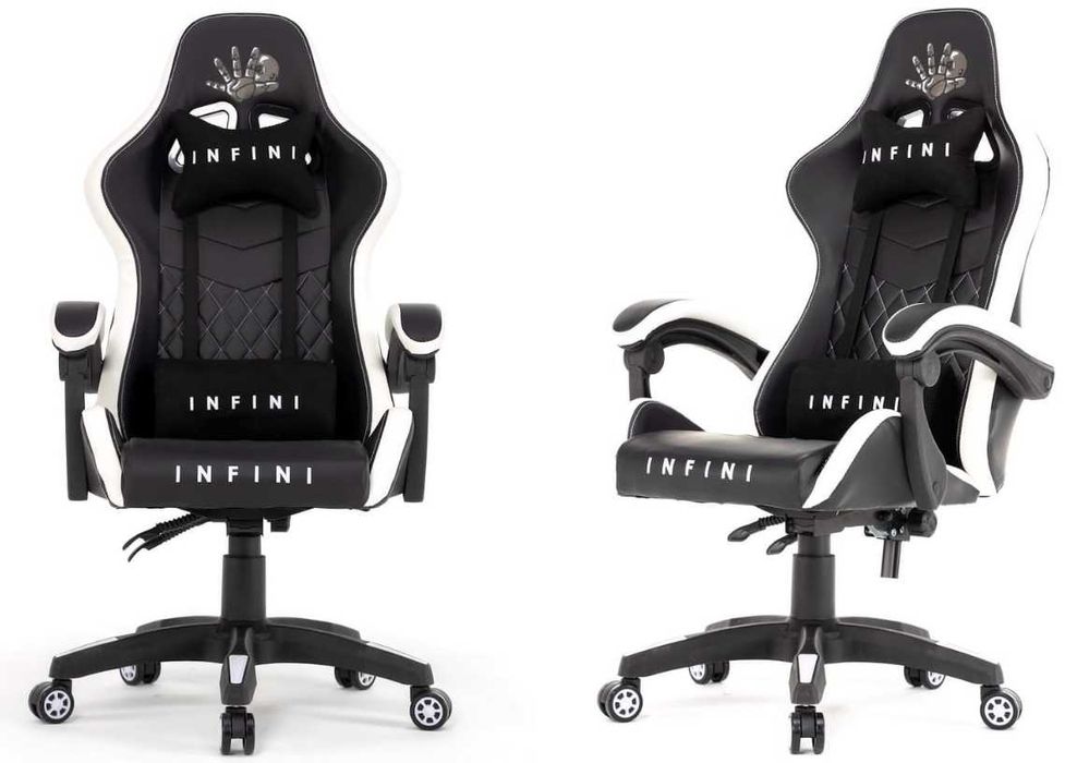 OKAZJA! Fotel Gamingowy Gracza Infini Five White