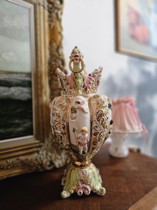 Duży wazon Capodimonte Cyganka #1565 Stylowy Węgrów