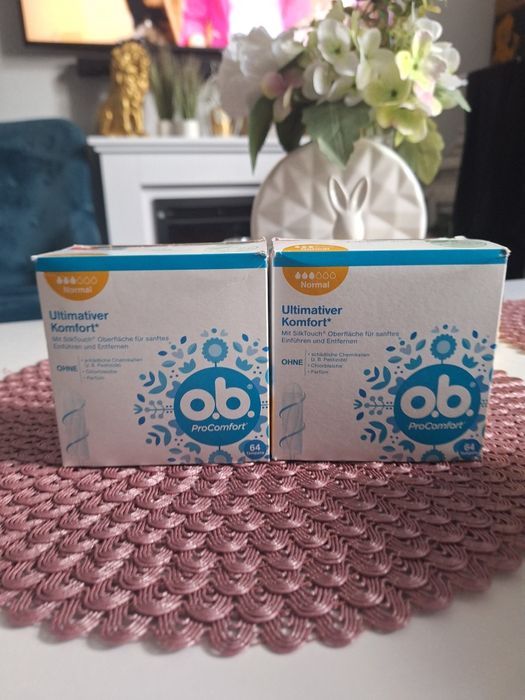Dwa opakowania tamponów OB NORMAL