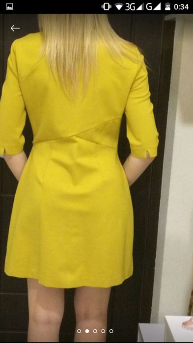 ZARA. Новое классические платье. Плотная ткань с эластаном. XS-L.