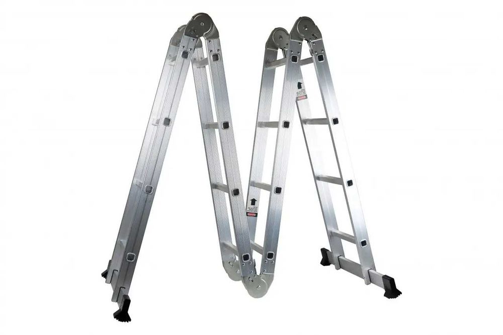 Драбина алюмінієва трансформер шарнірна 4 секційна GUT MEISTER