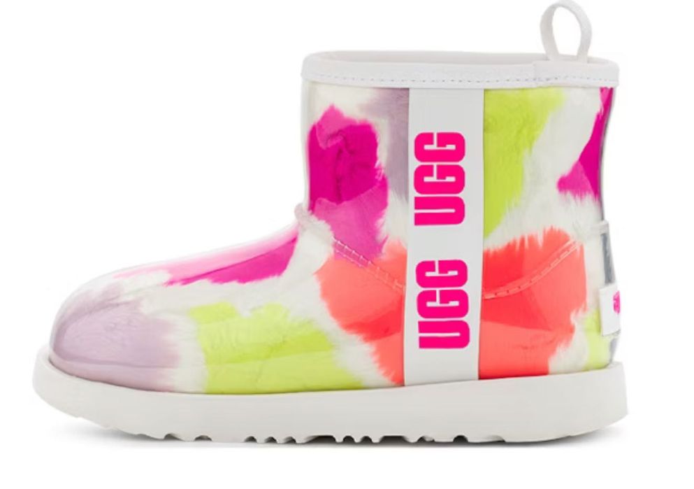 UGG Жіночі чоботи Classic Clear Mini Party Spots білі 1124956