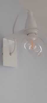 kinkiety metalowy czerwony, biały