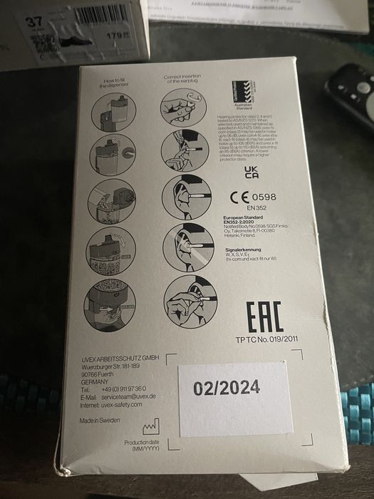 Zatyczki do uszu uvex