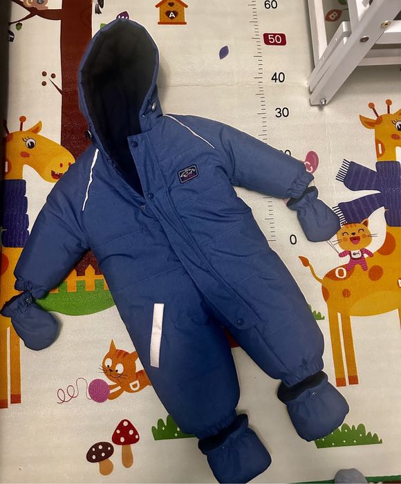 Зимний комбинезон теплый 80р. Новый