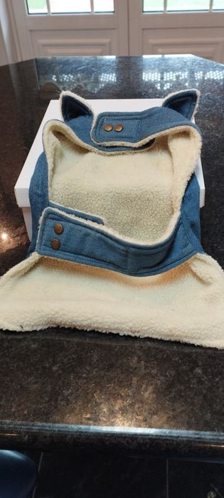 Casaco para animai, e moldura de identificação do animal