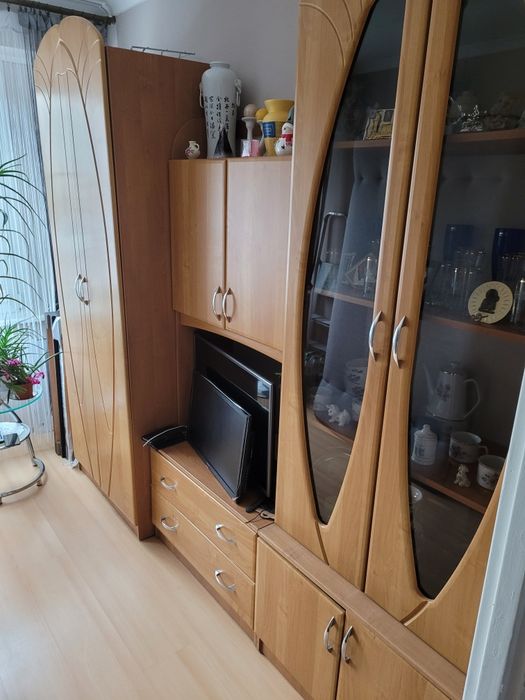 Regał,  ścianka meblowa, komplet 3 częściowy