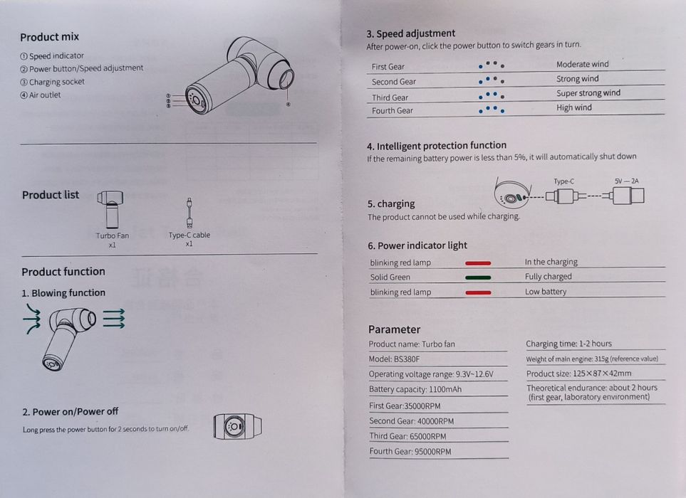 Soprador/Aspirador Potente Portátilca CROSSGUN®
*****NOVOS, EM CA