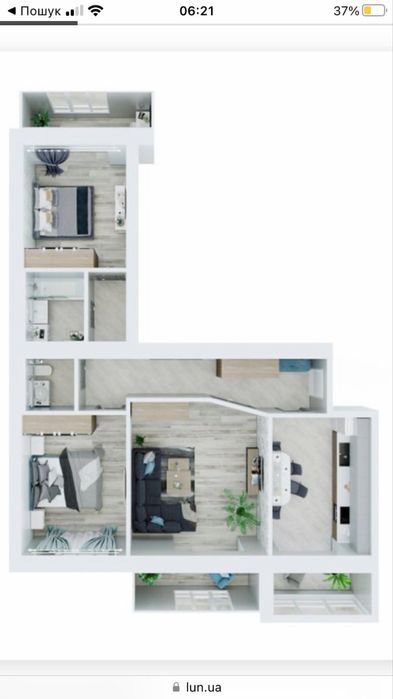 Продам 3-х кімнатну квартиру нова будова-2