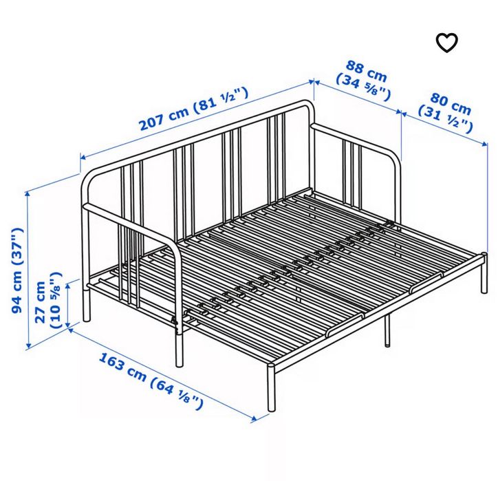 FYRESDAL Cama individual/dupla