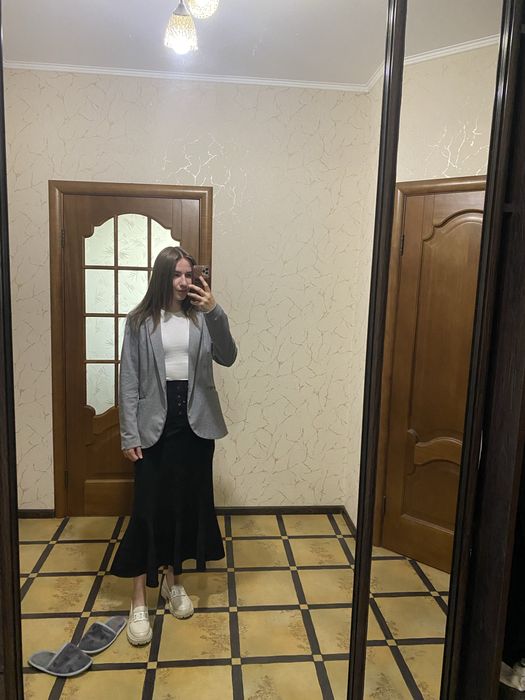 Сірий жіночий піджак n&m, чудовий стан!