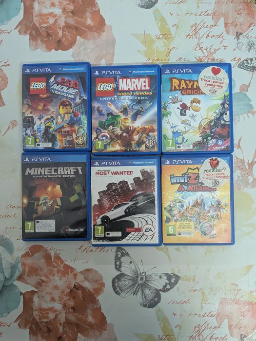 Psp vita com 6 jogos