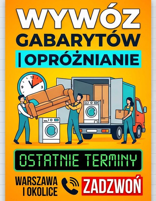 Wywóz Gabarytów | Opróżnianie - Ostatnie Terminy Na Maj!
