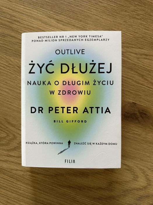 „Outlive. Żyć dłużej” dr Peter Attia JAK NOWA
