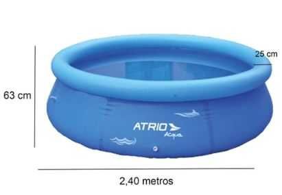 Atrio Piscina Redonda Insuflável 2500L +6Anos