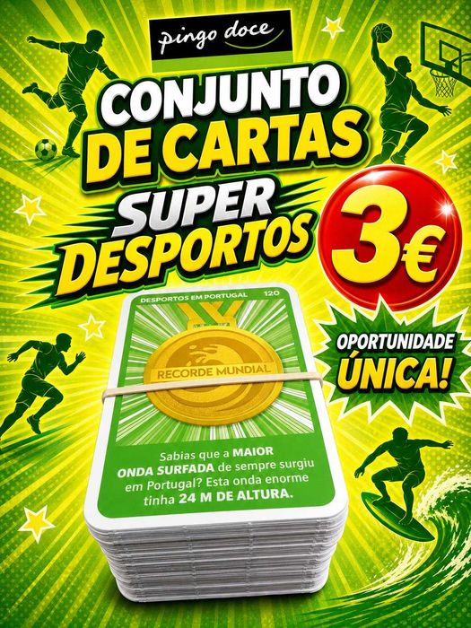 Coleção completa de cartas Pingo Doce Super Desportos
