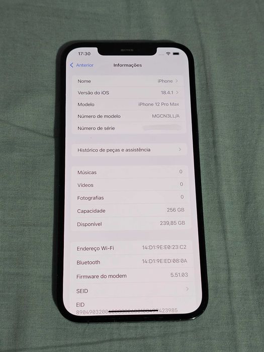 Iphone 12Pro Max 256Gb.  Muito bom
