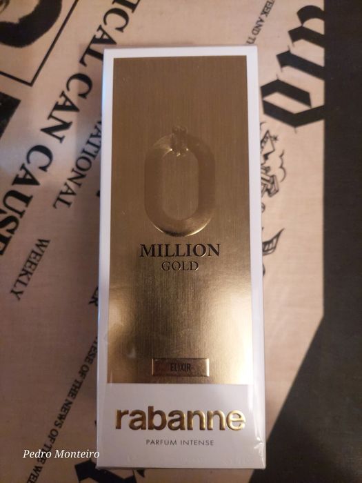 Perfume Paco Rabanne Million Gold Elixir Novo Selado 200 ml