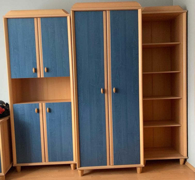 Zestaw mebli Black Red White szafy komplet bdb