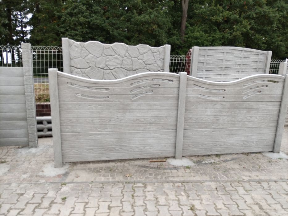 Ogrodzenie betonowe beton przęsła ogrodzeniowe płoty