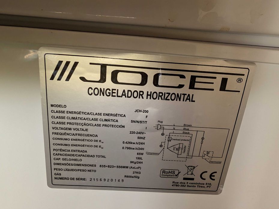 Arca Congeladora horizontal JCH-200
