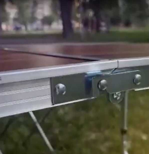 Столик для пікніка розкладний з пазом для парасольки та 4 стільцями