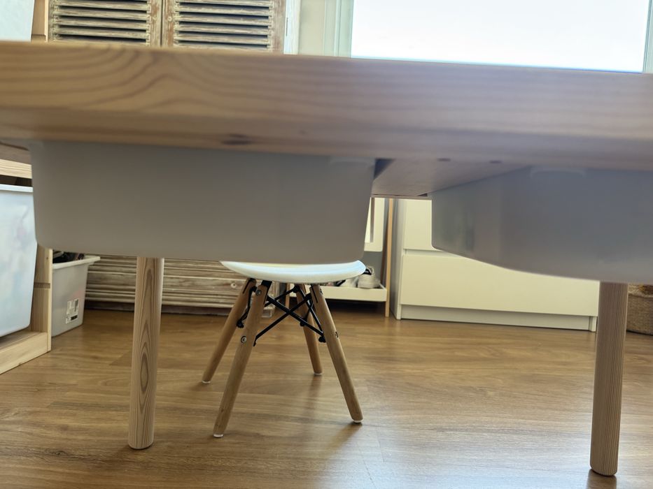 Mesa flisat e 2 caixas