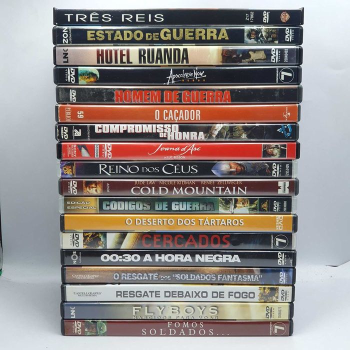 Lote 19/2 - Pack de 18 Filmes de Guerra Em DVD - Ref. VI
