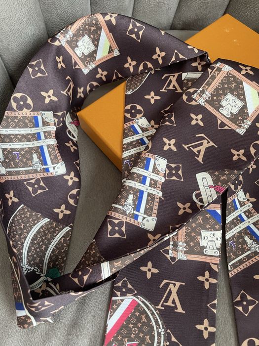 Apaszka twilly Louis Vuitton jedwab nowa monogram Lv