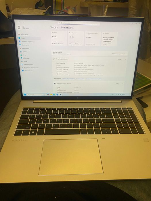 HP 865 G10 Ryzen5 16gb ram ddr5,512m2,16''   PROMOCJA!!! 10% taniej