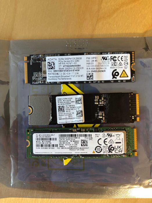 NVMe SSDs – Various64740614232707120